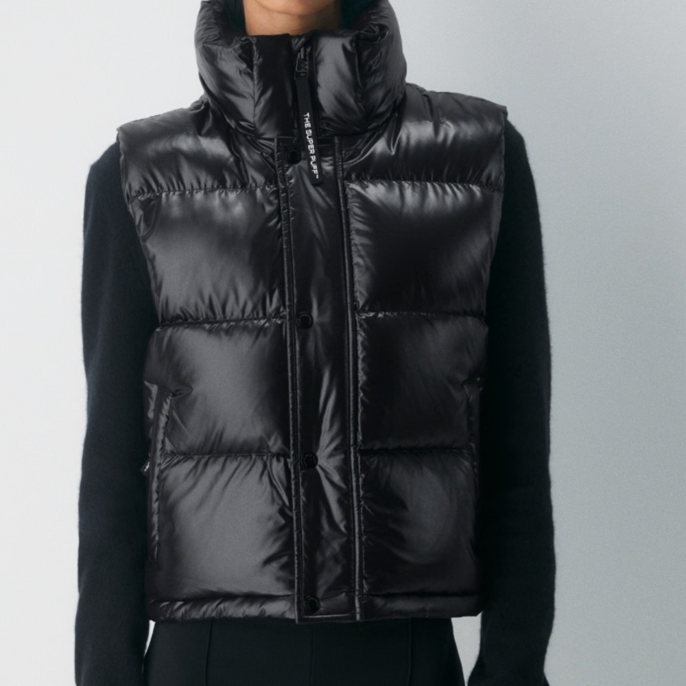 Hollister Black Puffer Vest